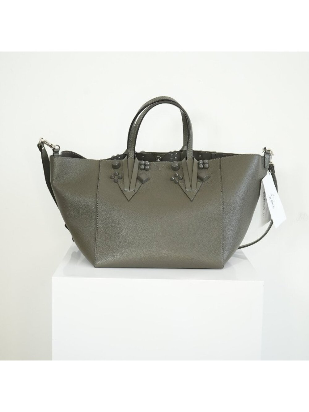 Christian Louboutin Small Cabachic Grey Tote Bag